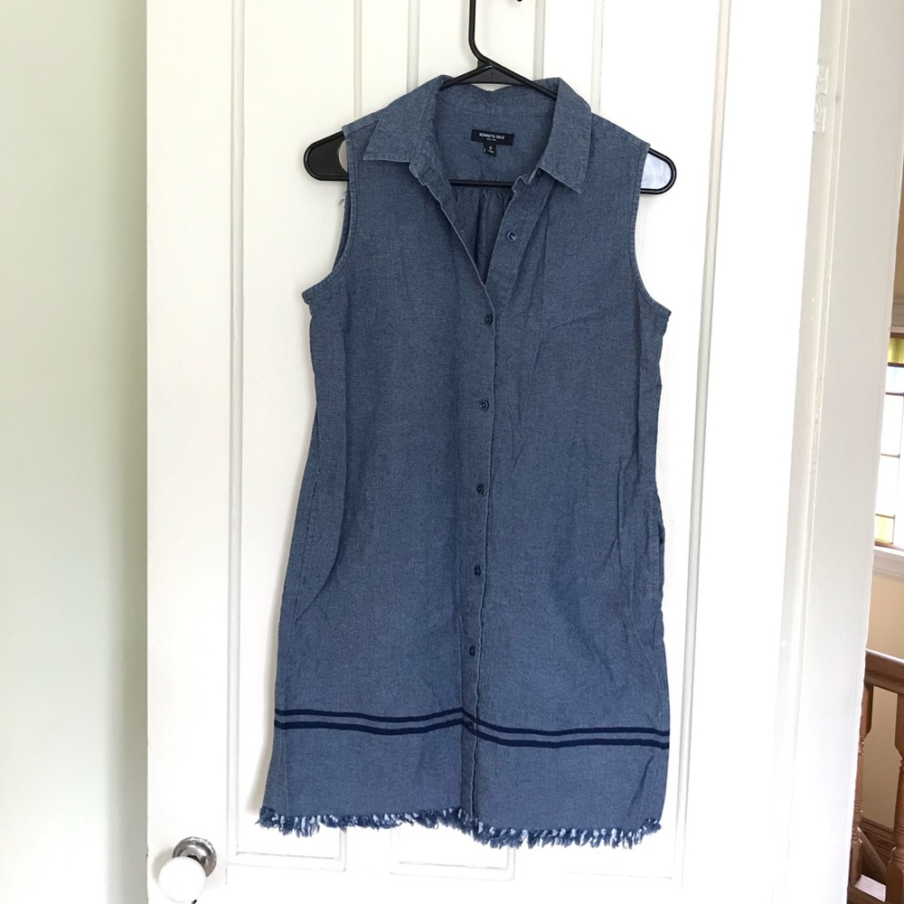Kenneth Cole No Sleeve Shirt Dress